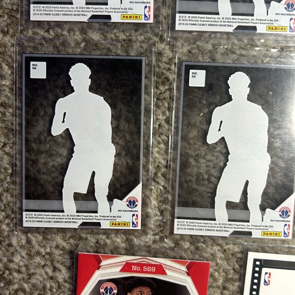 Rui Hachimura Los Angeles Lakers Panini Prizm Clearly Rookie Card #58, #88, #569 - Picture 6 of 6